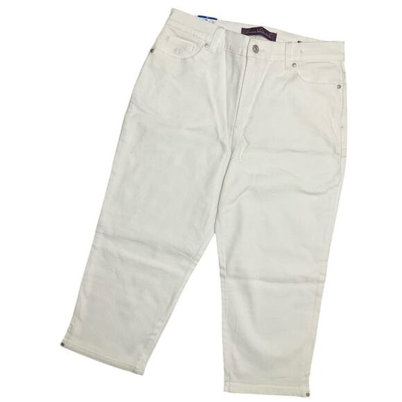 Gloria Vanderbilt Women's Capri Amanda White Jeans Size 10 NWT - Picture 1 of 8
